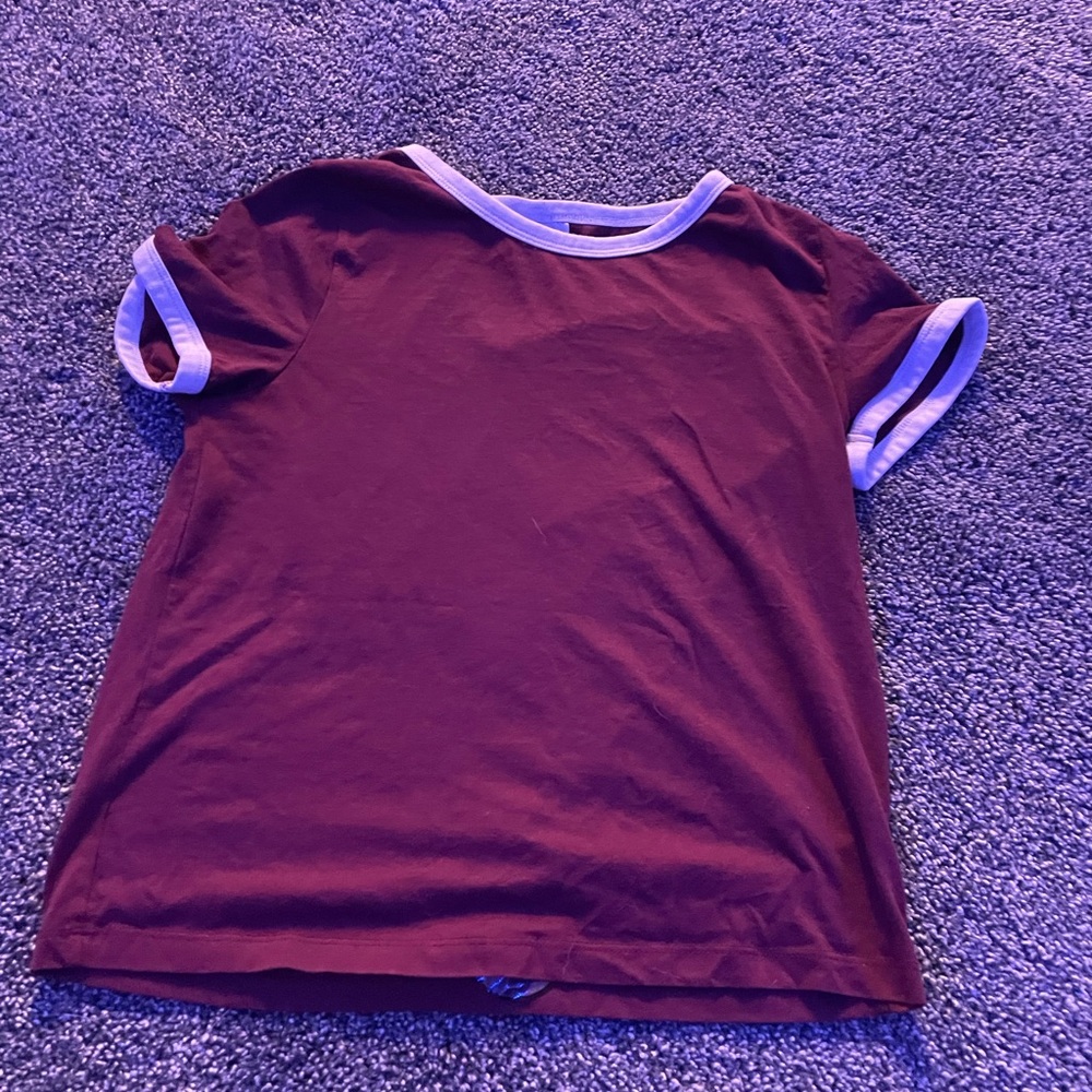 Maroon t-shirt